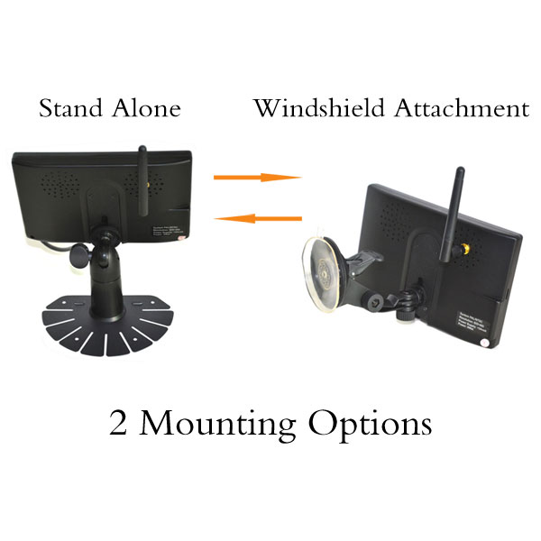 wireless backup monitor 2 mounting option