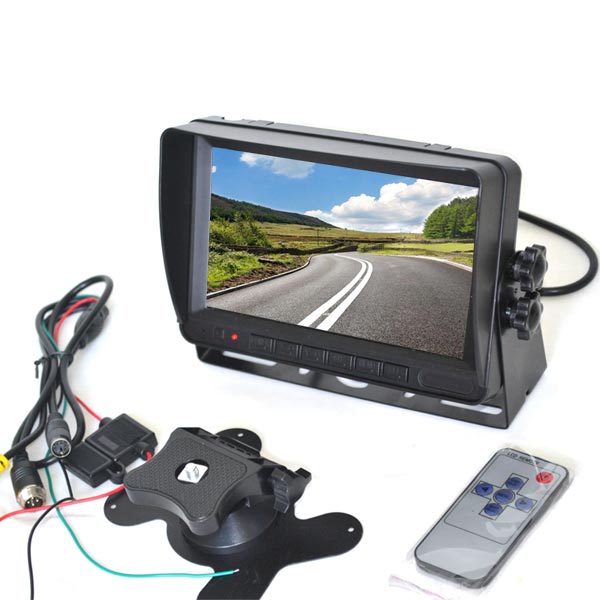 Oval Reversing Camera Kit and Mirror Monitor For Renault Trafic 2001-2014 