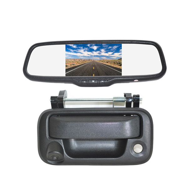 omotor Tailgate Backup Camera for Ford 1997-2007 F150 F250 F350 F450 F550 Black Tailgate Backup Reverse Handle with Camera